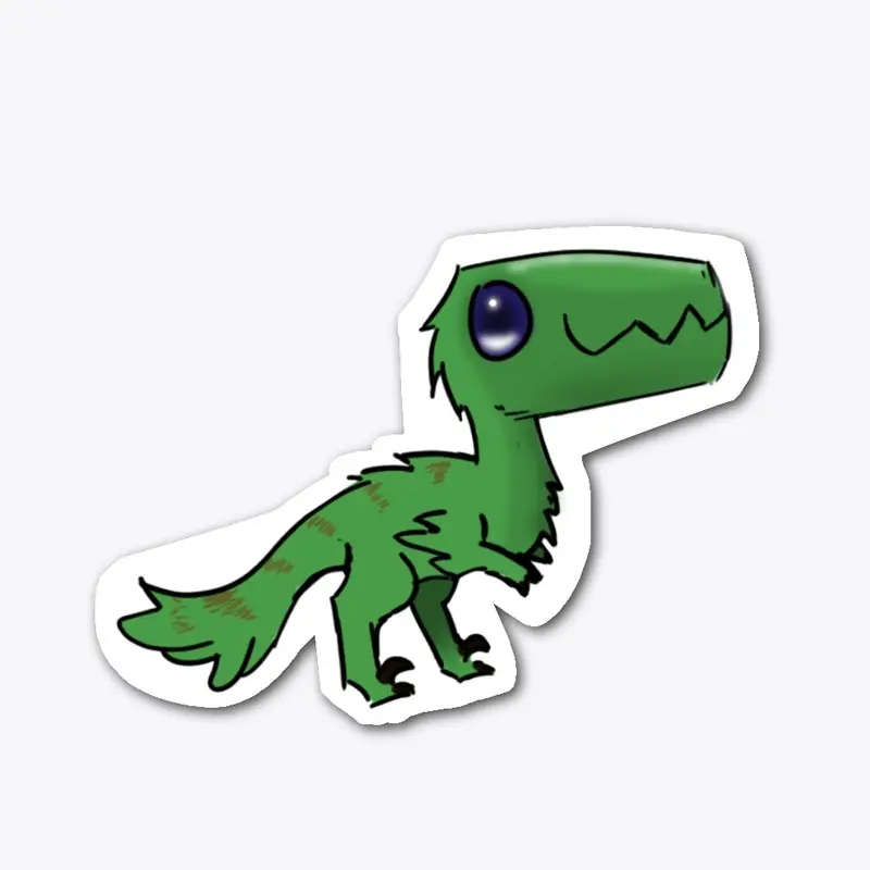 Art Stream Raptor Sticker